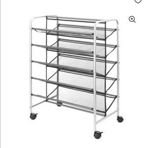 Mainstays 5-Tier Metal Mesh Shoe Rack - 30-Pair